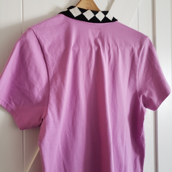 Stussy Memphis Collar Shirt Dress Pink Medium Urban Outfitters - Picture 4 of 6